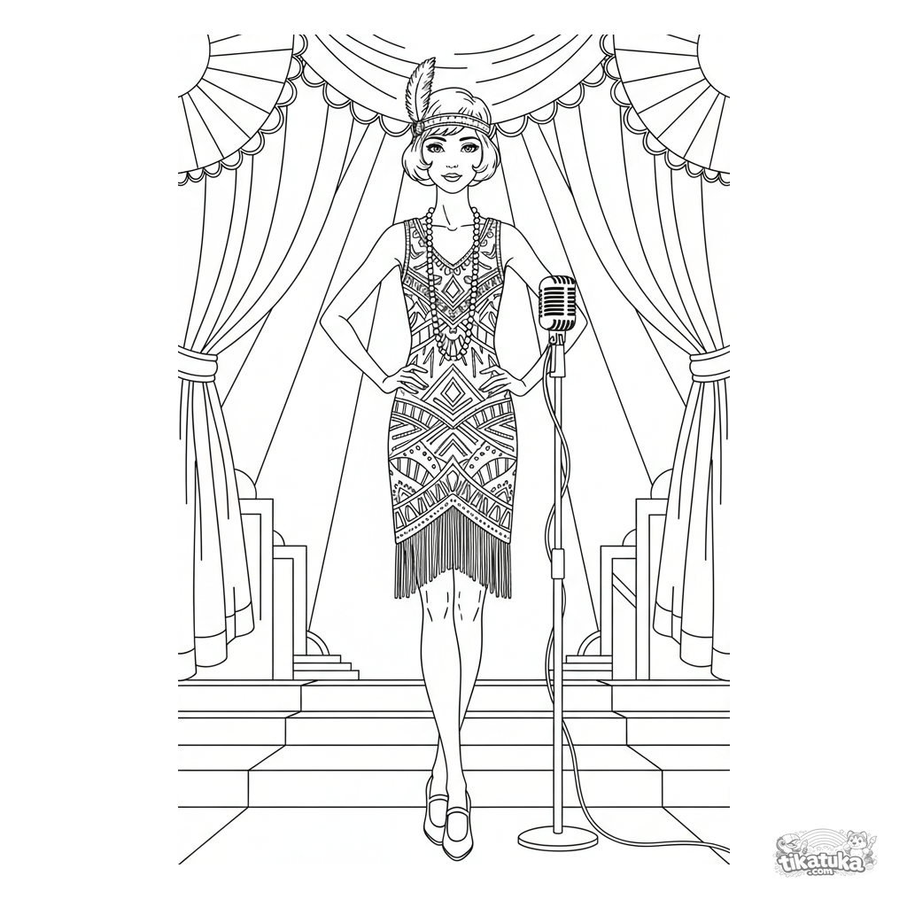 1920s Flapper Runway Stage