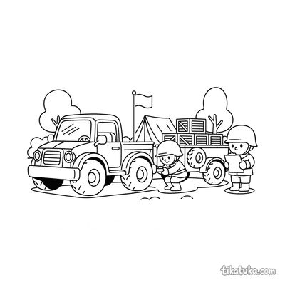 Ammunition Trailer Being Hitched