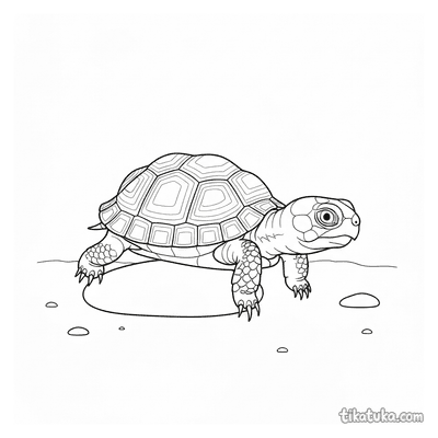 Baby Turtle on Pebble