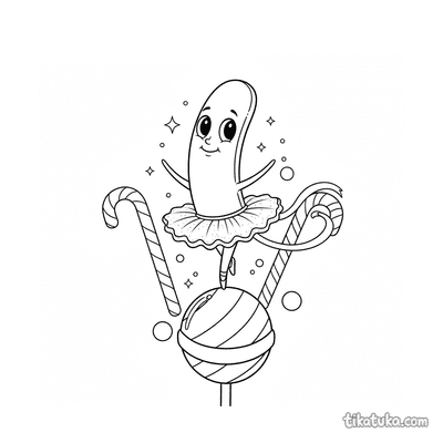 Bacillus Ballet Dancer on Lollipop