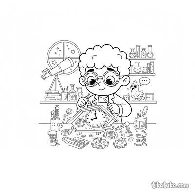 Boy Repairing Talking Cuckoo Clock