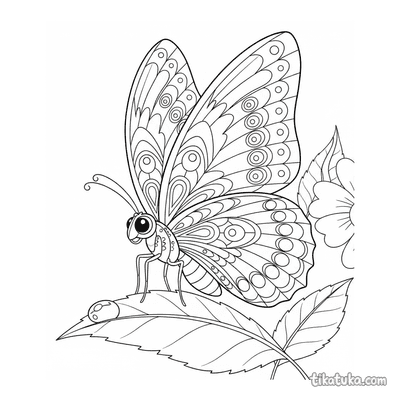 Butterfly Sipping from a Dewdrop