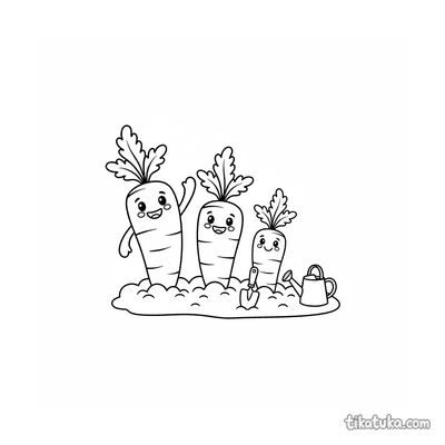Carrot Family in the Garden Bed