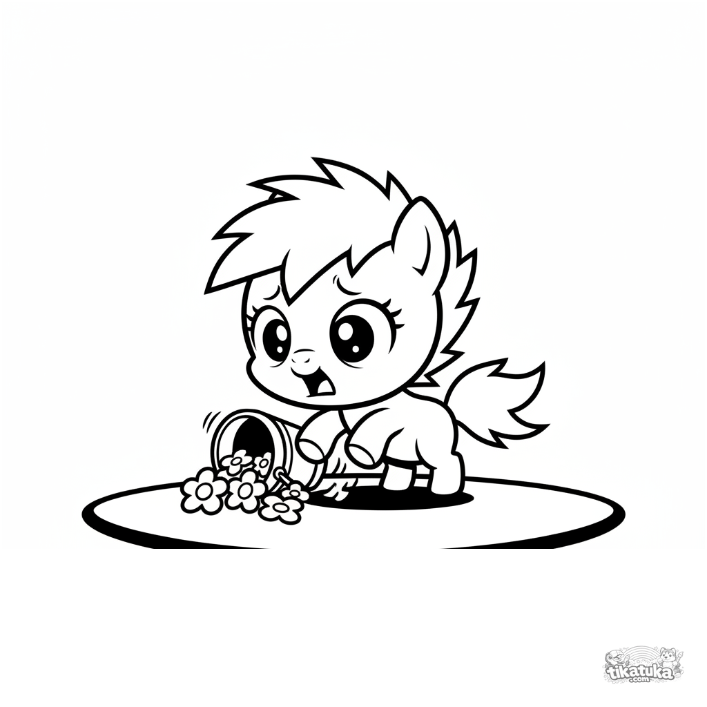 Chibi Pony Tripping on Stage