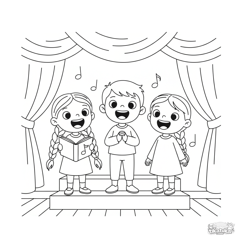 Children's Choir on Stage