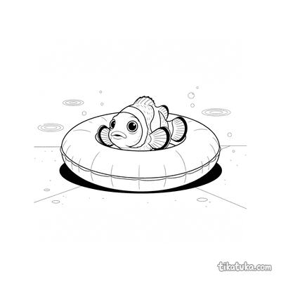 Clownfish Hiding in Ring's Shadow