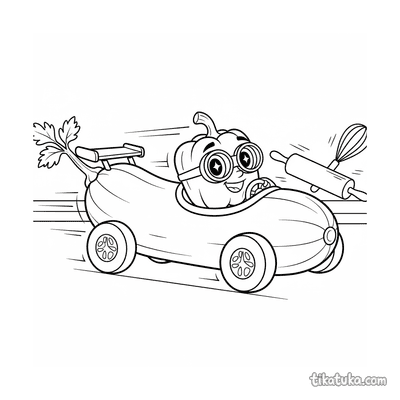 Zucchini Race Car
