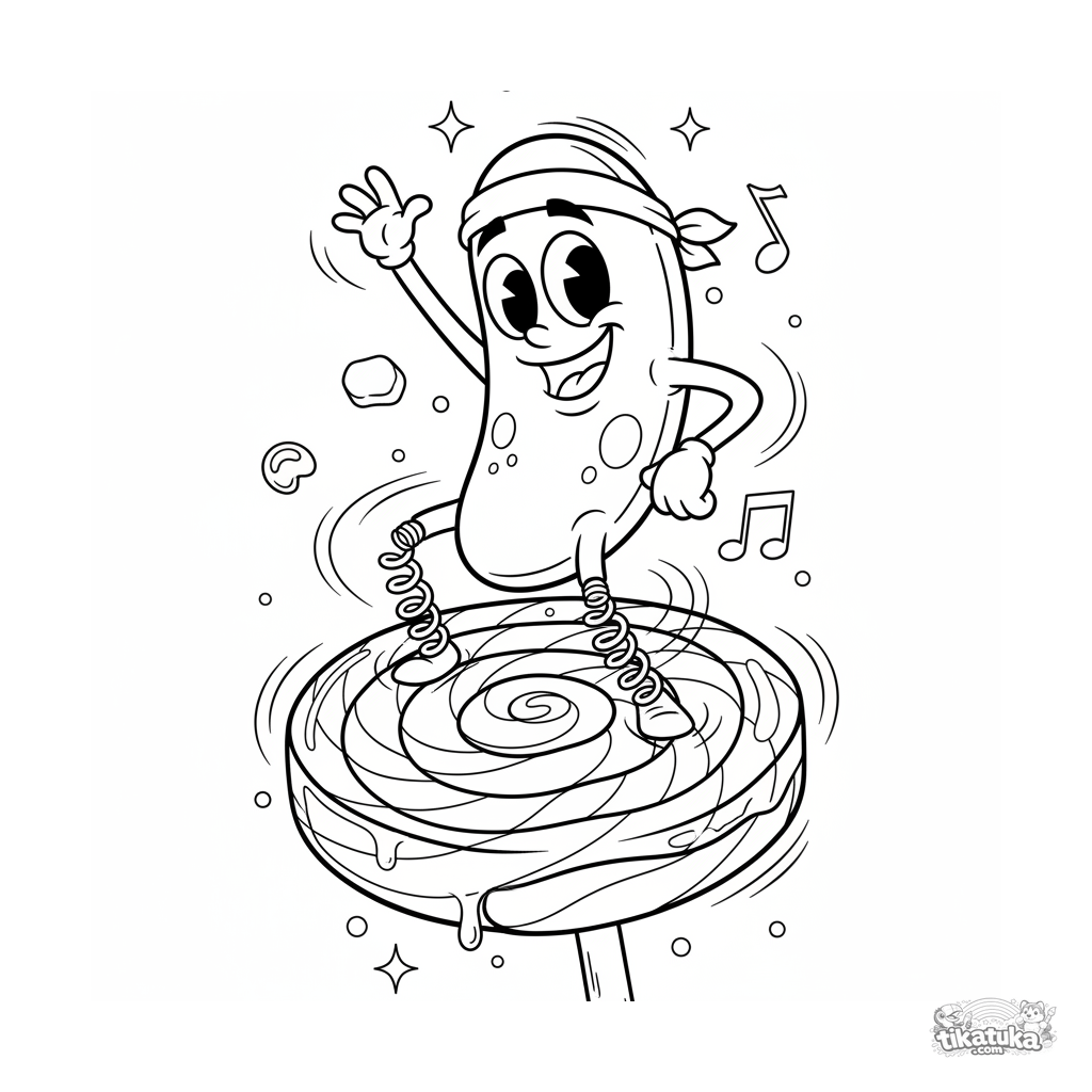 Comma Microbe Dancer on Lollipop Stage