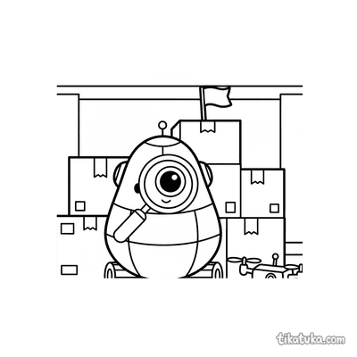 Curious Explorer Robot in Box Fort