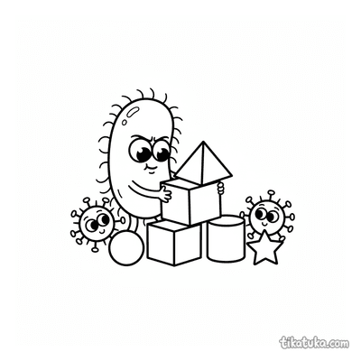 Microbe Building a Tower