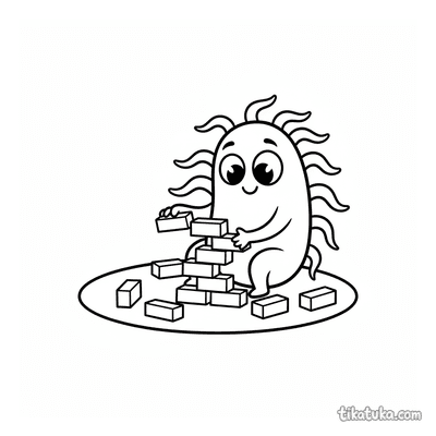 Bacterium Building a Tower