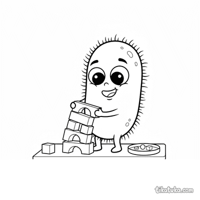 Bacterium Building Block Tower