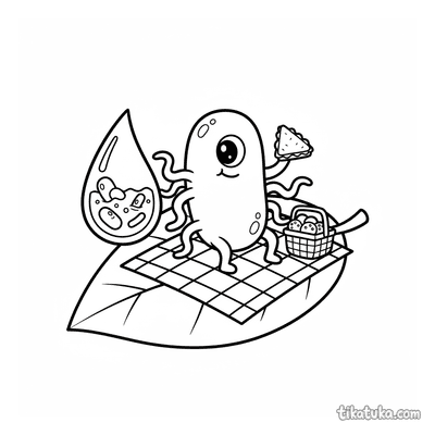 Bacterium Having a Picnic on a Leaf