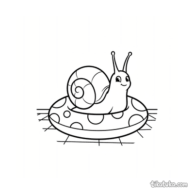 Snail on Pool Ring Ledge