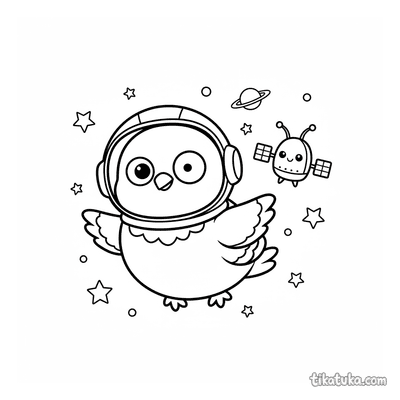 Derp Pigeon Astronaut in Space