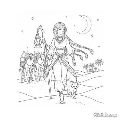 Desert Princess Leading Caravan
