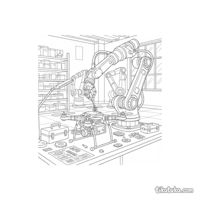 Robot Arm Repairing Drone