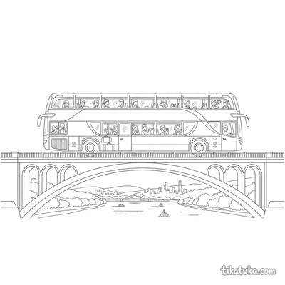 Tour Bus on the Bridge