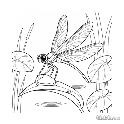 Dragonfly on a Dewdrop