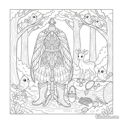 Forest Sprite Outfit on Dress Form
