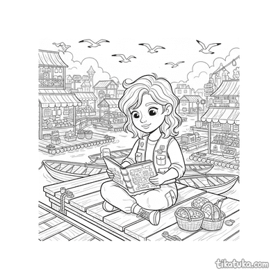 Architect at a Floating Market