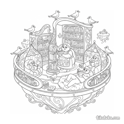 Floating Open-Air Library Platform