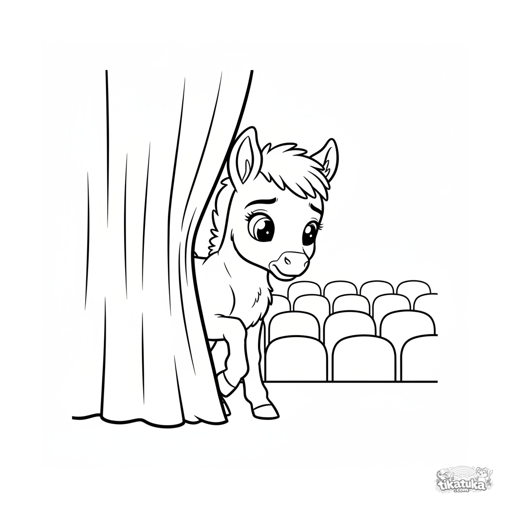Foal Stage Debut Behind Curtain