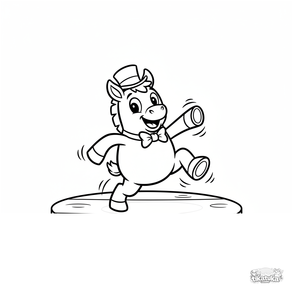 Foal Tap Dancer on Stage