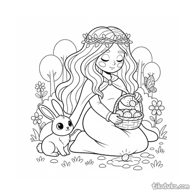 Forest Princess Planting Magic Seeds