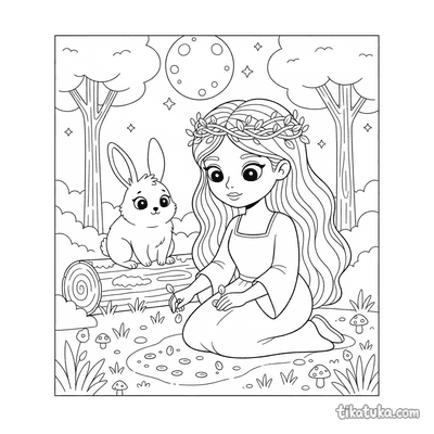Forest Princess Planting Moonflowers