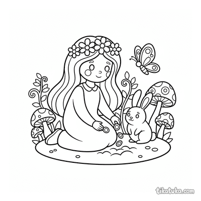 Forest Princess Planting Seeds