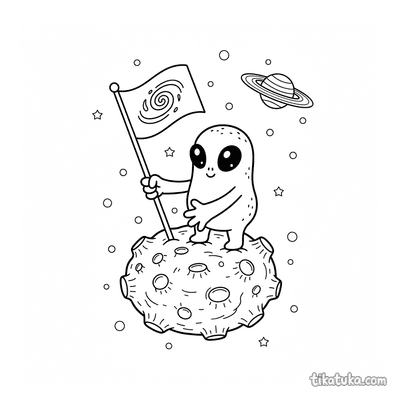 Alien on an Asteroid