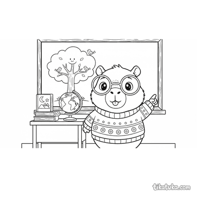 Friendly Capybara Teacher