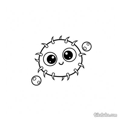 Friendly Microbe with Googly Eyes