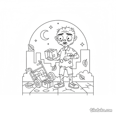 Friendly Zombie Delivery Man