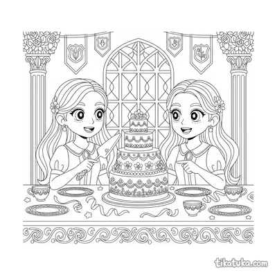Friends Sharing Cake