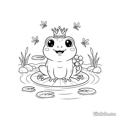 Frog on a Lily Pad