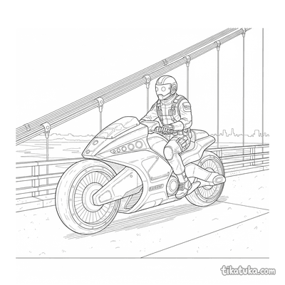 Patrol Hoverbike on Bridge