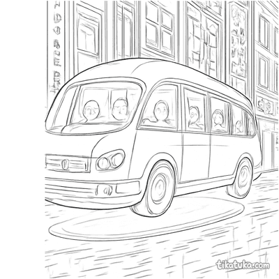 Futuristic Hover Bus