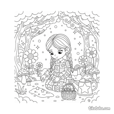 Girl Planting Magic Seeds