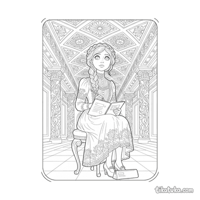Girl Sketching Architecture