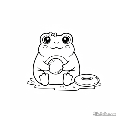 Frog on the Pool Floor
