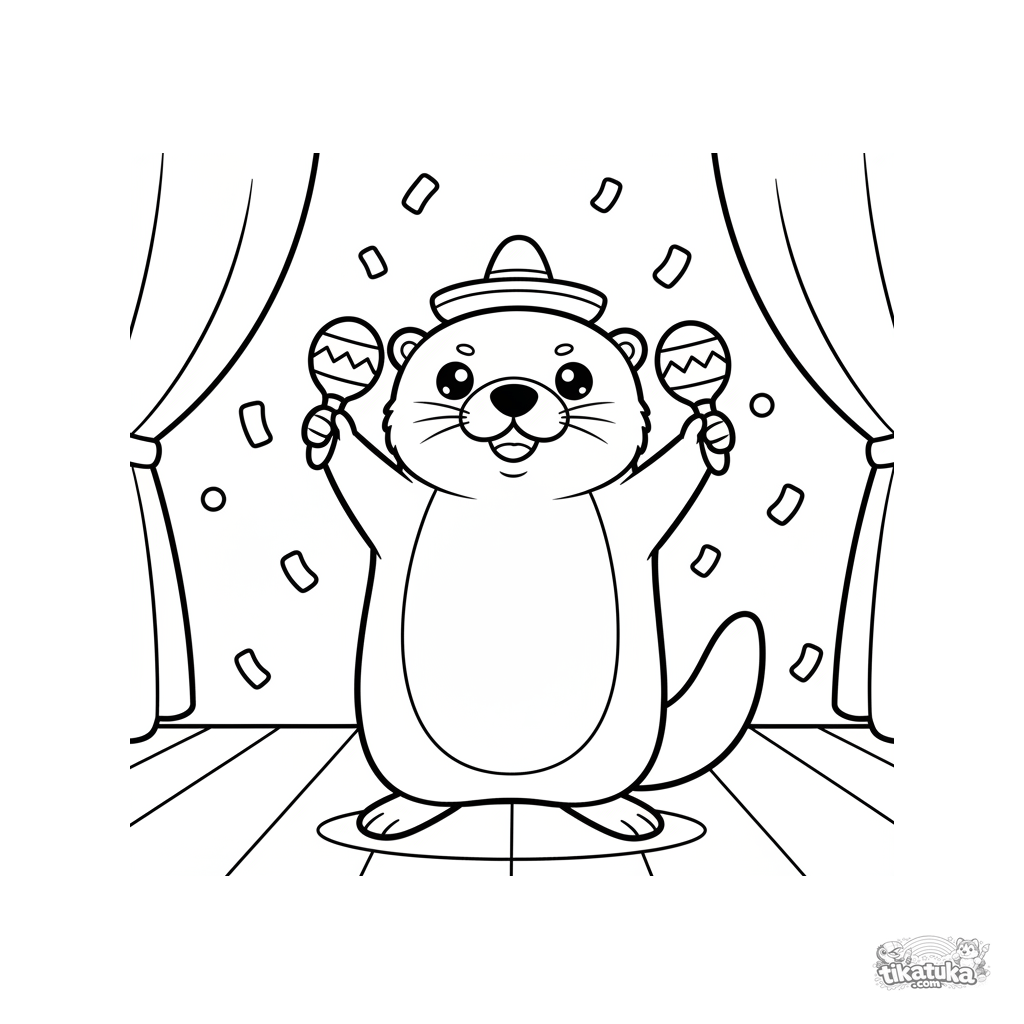 Otter with Maracas