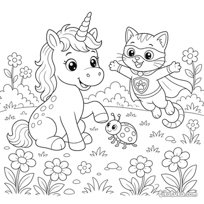 Ladybug and Unicorn