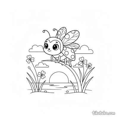 Ladybug on a Grass Blade