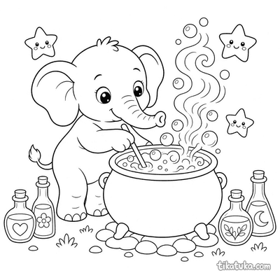 Little Elephant and Magic Potions