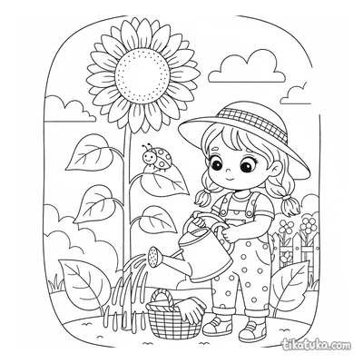 Little Gardener Girl