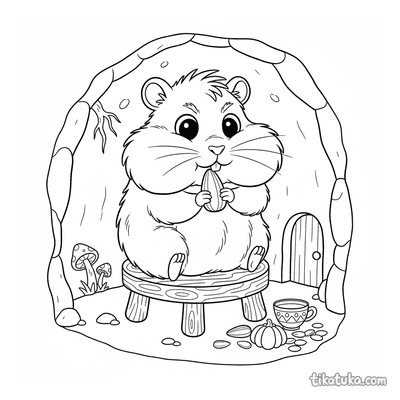 Hamster with Puffy Cheeks