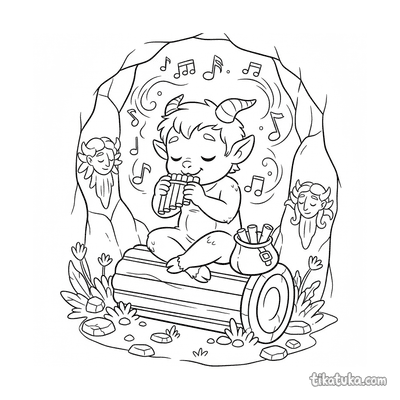 Satyr Playing the Flute