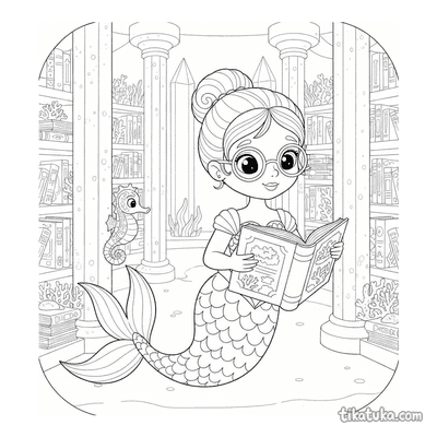Mermaid Librarian in Crystal Palace